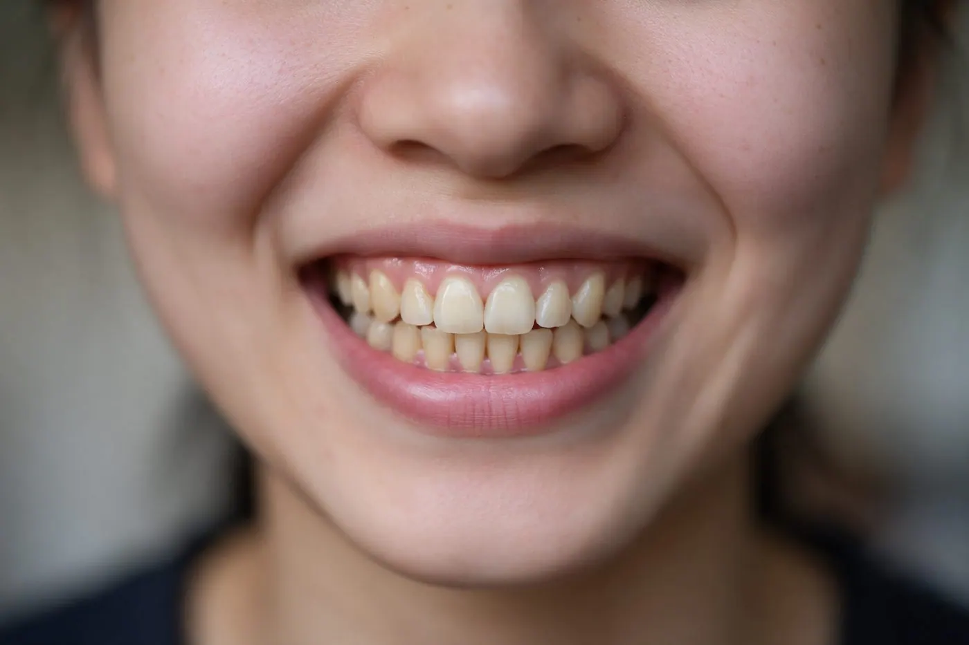 Sorriso antes do tratamento