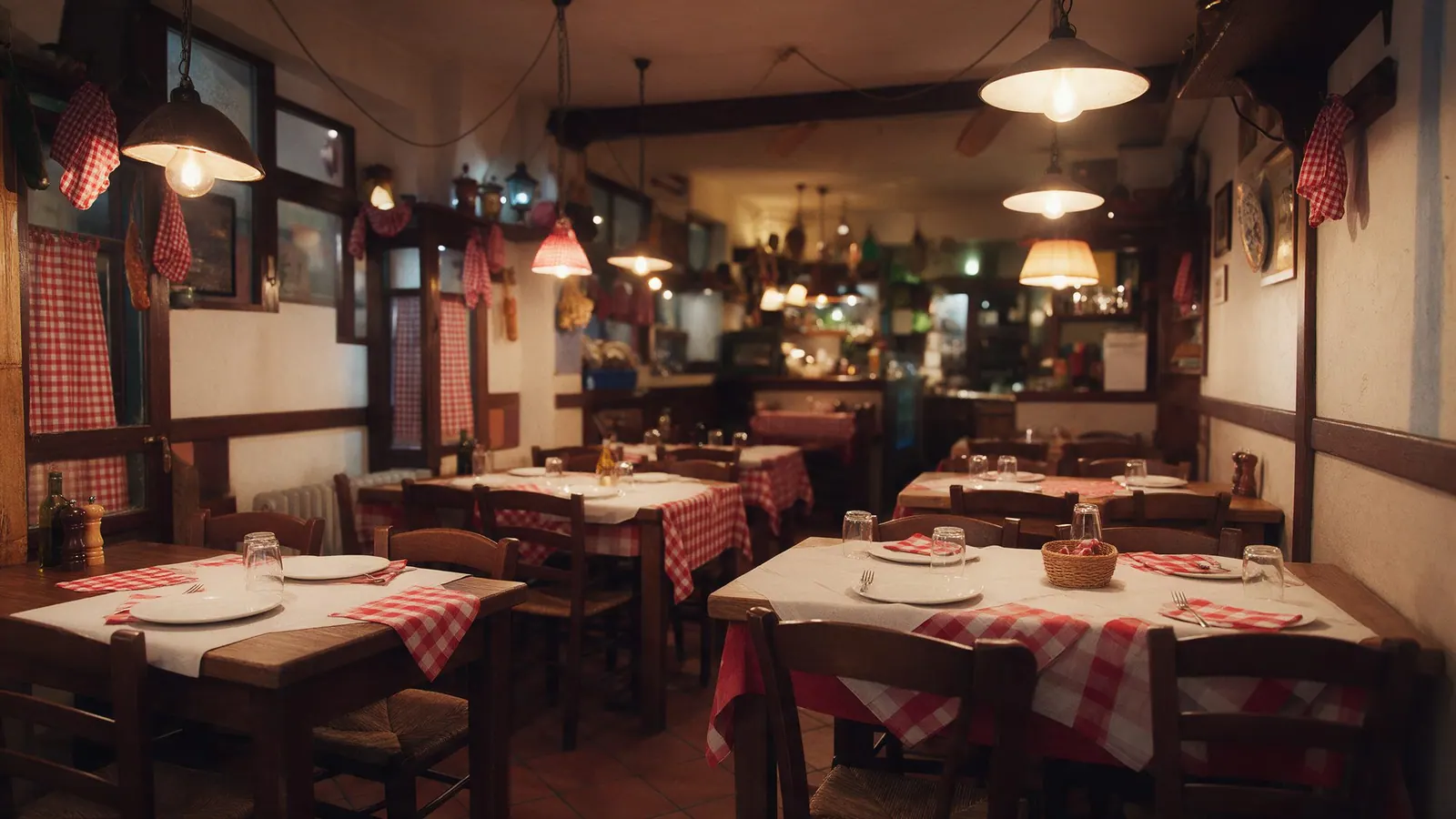 Salão da trattoria